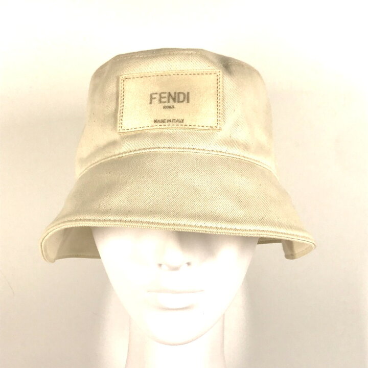 楽天市場】FENDI フェンディ FXQ801 ロゴ ハット帽 帽子 バケット 