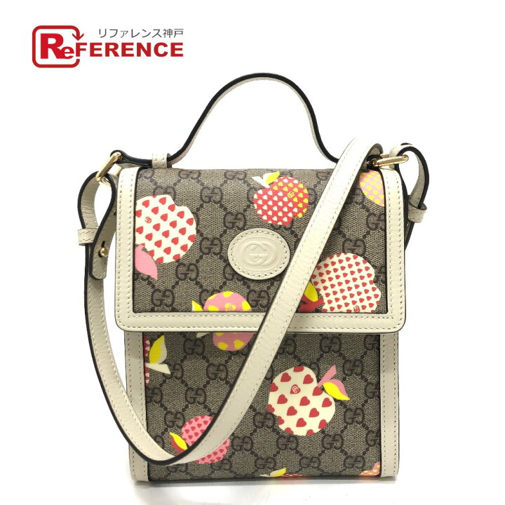 楽天市場】GUCCI グッチ 625782 GGスプリーム アップル 2WAY 斜め掛け  