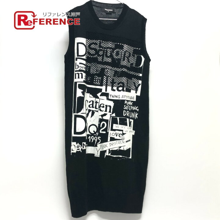 楽天市場】DSQUARED2 ディースクエアード ロゴ ノースリーブ ニット 