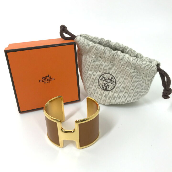 ☆極美品☆HERMES(エルメス) ブレスレット アントルラック ブラウン
