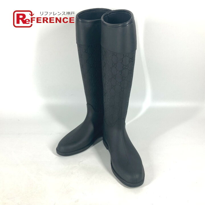 楽天市場】GUCCI グッチ GG ロング 靴 シューズ レインブーツ レイン  