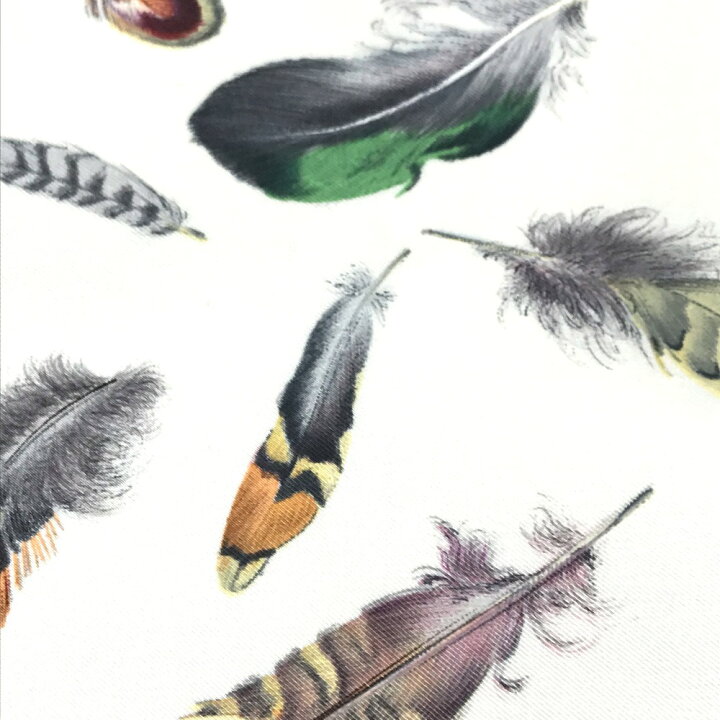 楽天市場】HERMES エルメス 羽 羽根 PLUMES プリュム カレ90 スカーフ 