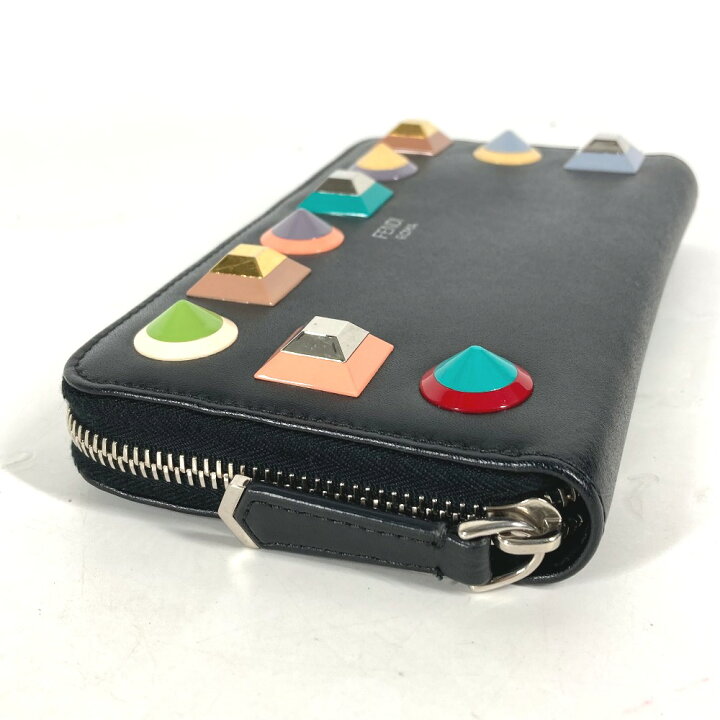 楽天市場】FENDI フェンディ ロングウォレット マルチスタッズ ロゴ 