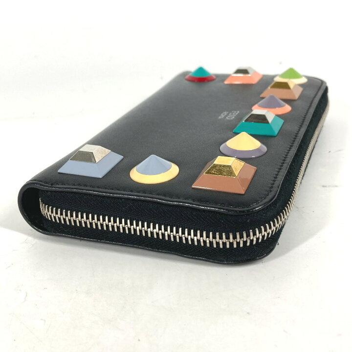 楽天市場】FENDI フェンディ ロングウォレット マルチスタッズ ロゴ 