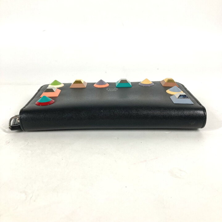 楽天市場】FENDI フェンディ ロングウォレット マルチスタッズ ロゴ 