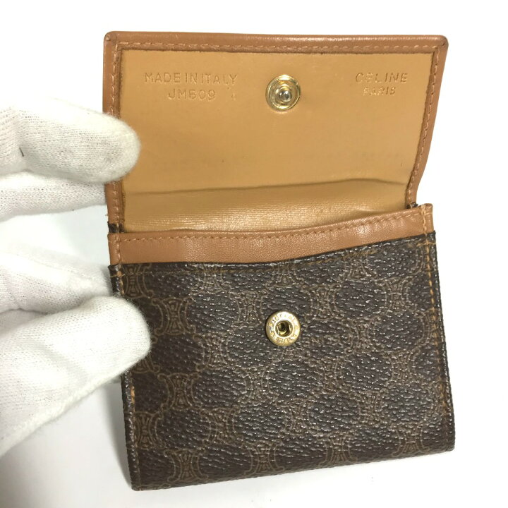 楽天市場】CELINE セリーヌ 小銭入れ 財布 マカダム ヴィンテージ 二 