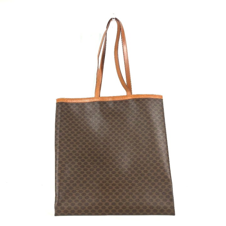 楽天市場】CELINE セリーヌ ヴィンテージ マカダム 縦型 カバン トート 