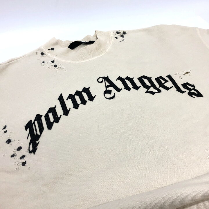 楽天市場】Palm Angels パームエンジェルス ロゴ ダメージ 加工 