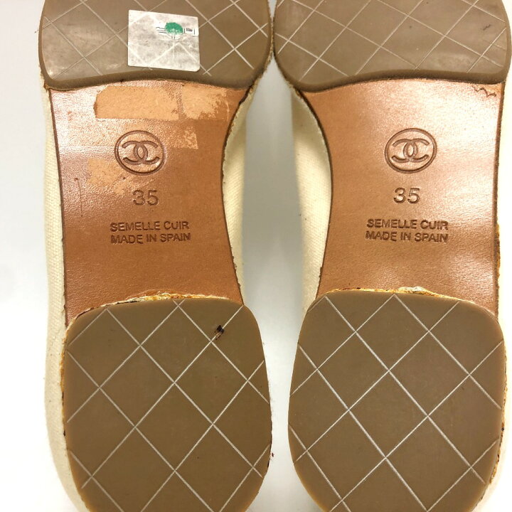 楽天市場】CHANEL シャネル ココマーク エスパド リボン バイカラー  