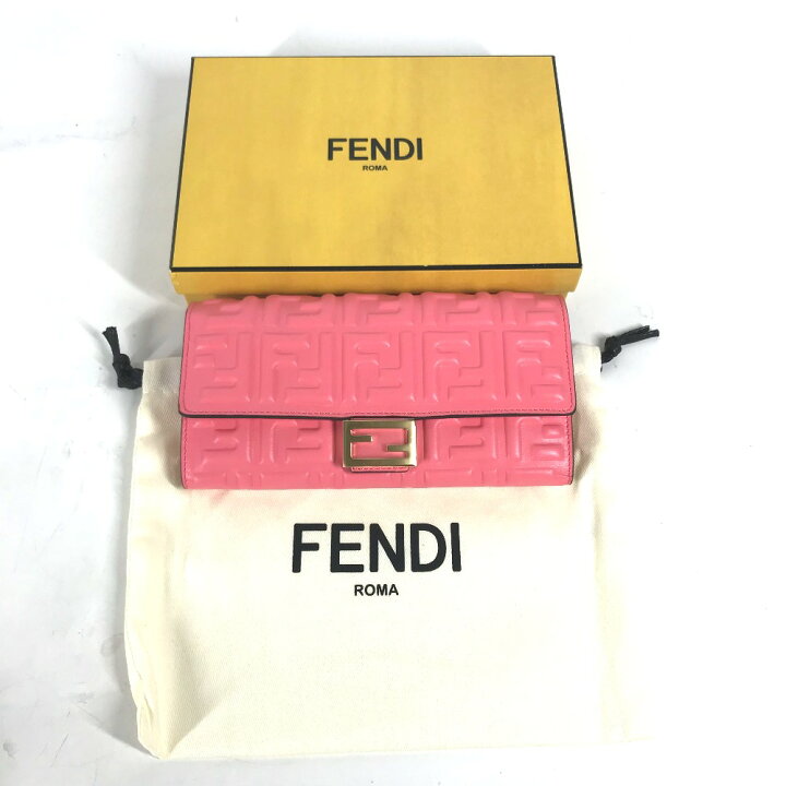 楽天市場】FENDI フェンディ 8M0251 ズッカ バゲット コンチネンタル 
