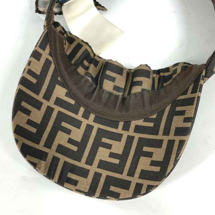 楽天市場】FENDI フェンディ FXQ660 ズッカ 帽子 バイザー りぼん サン 