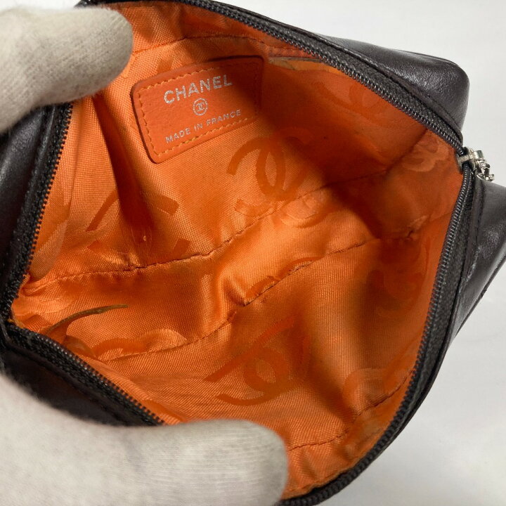 楽天市場】CHANEL シャネル メイクポーチ 化粧ポーチ カンボンライン 