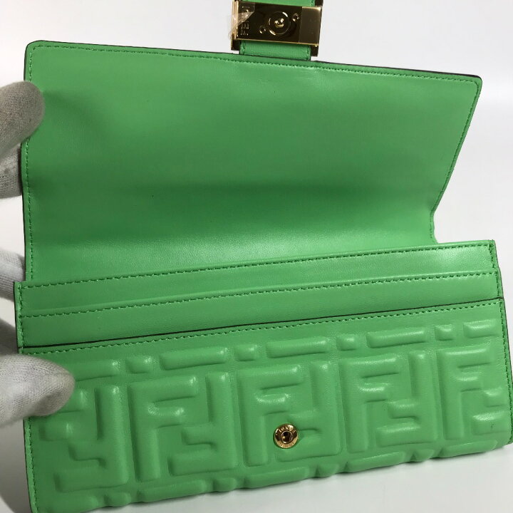 楽天市場】FENDI フェンディ 8M0251 ズッカ バゲット コンチネンタル  