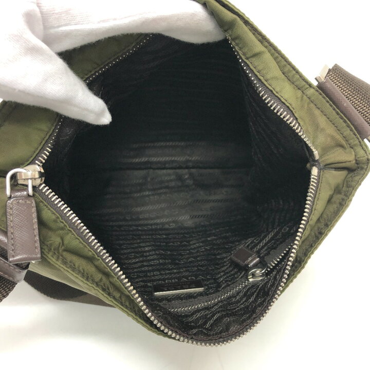 楽天市場】PRADA プラダ トライアングルロゴ 斜め掛け 肩掛け  