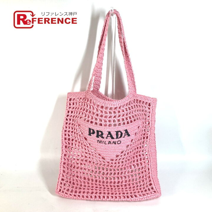 楽天市場】PRADA プラダ 1BG393 カバン カゴバッグ ストローバッグ  