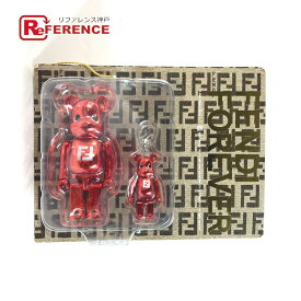 FENDI フェンディ 未開封 メディコムトイ BE@RBRICK ベアブリック FENDI FOREVER チャーム プラスチック ユニセックス レッド 未使用 【中古】