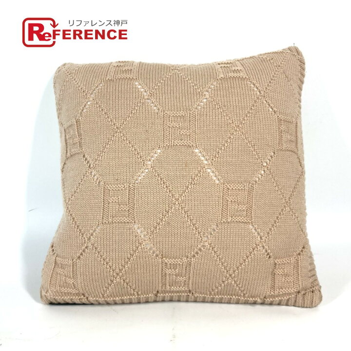 楽天市場】FENDI フェンディ ニット ロゴ ズッカ ピロー 枕 インテリア  