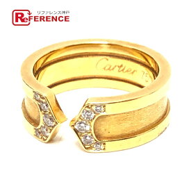 CARTIER カルティエ K18YG 2C ダイヤ リング 指輪 アクセサリー 小物 リング・指輪 K18YG レディース ゴールド 7号 【中古】