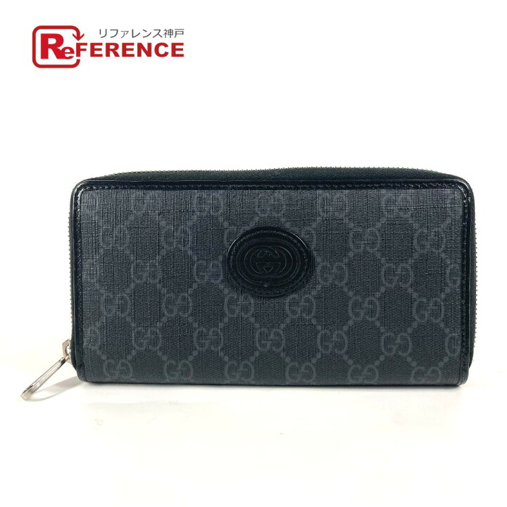 GUCCI グッチ インターロッキングG ジップアラウンド 長財布 ラウンド  