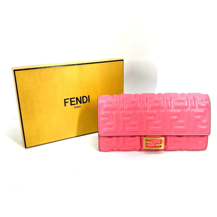 楽天市場】FENDI フェンディ 8M0251 ズッカ バゲット コンチネンタル  