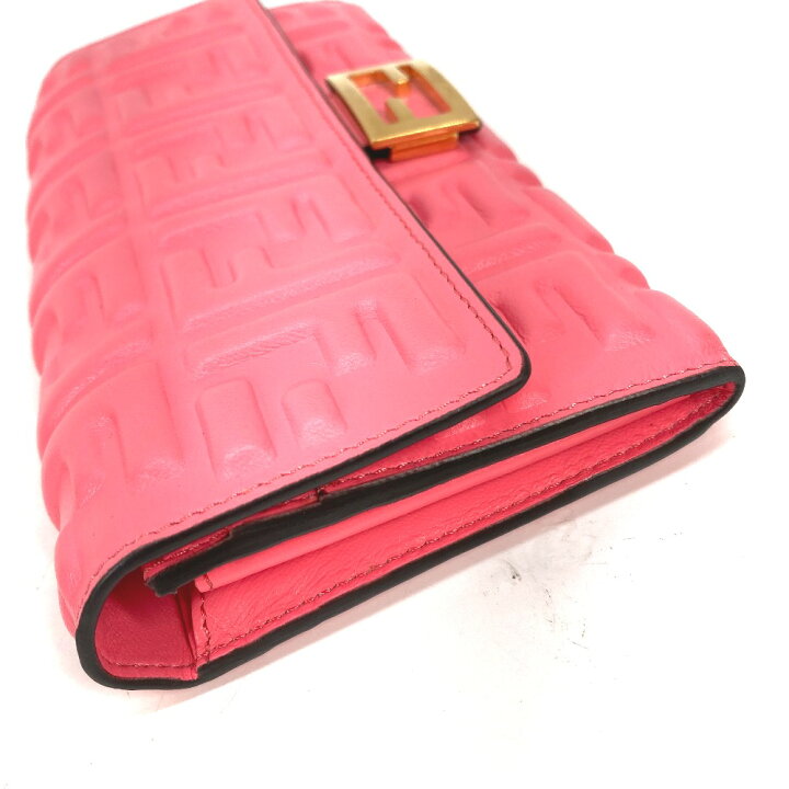 楽天市場】FENDI フェンディ 8M0251 ズッカ バゲット コンチネンタル 