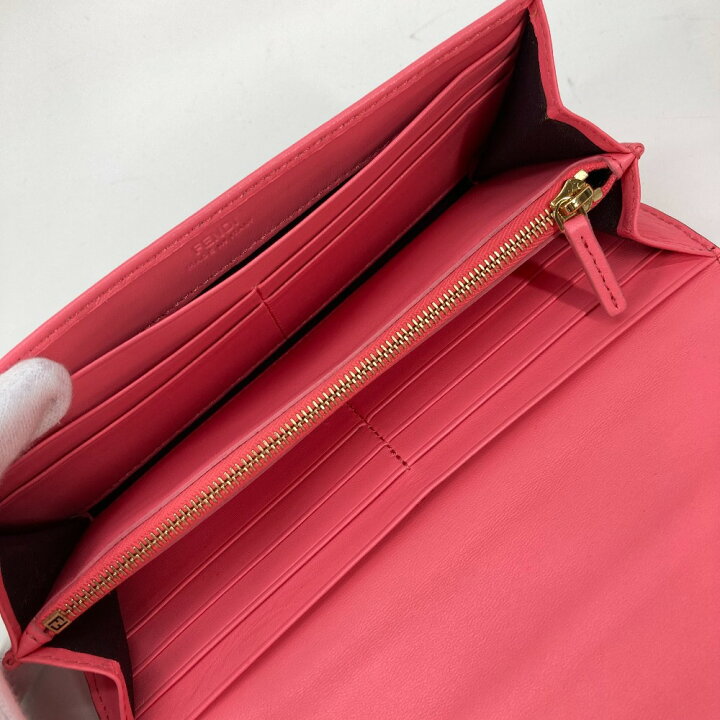 楽天市場】FENDI フェンディ 8M0251 ズッカ バゲット コンチネンタル 