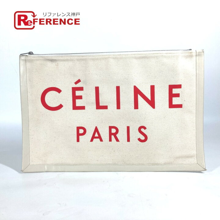 楽天市場】CELINE セリーヌ ロゴ カバン ポーチ バイカラー クラッチ 