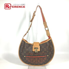 LOUIS VUITTON ルイヴィトン M95178 モノグラム ペルフォ ドゥミ リュンヌ 肩掛け ショルダーバッグ モノグラムキャンバス レディース オランジュ オレンジ 【中古】