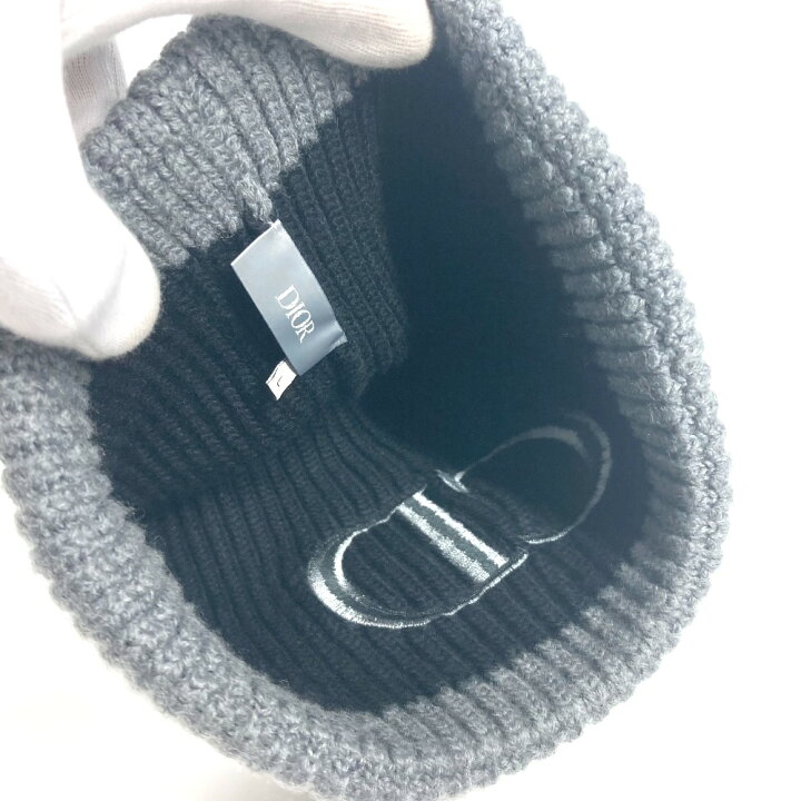 楽天市場】Dior ディオール ビーニー 帽子 ニット帽 ニットキャップ CD  