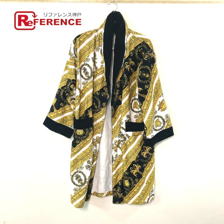 楽天市場】VERSACE ヴェルサーチ バロック柄 ロゴ バスローブ パイル 
