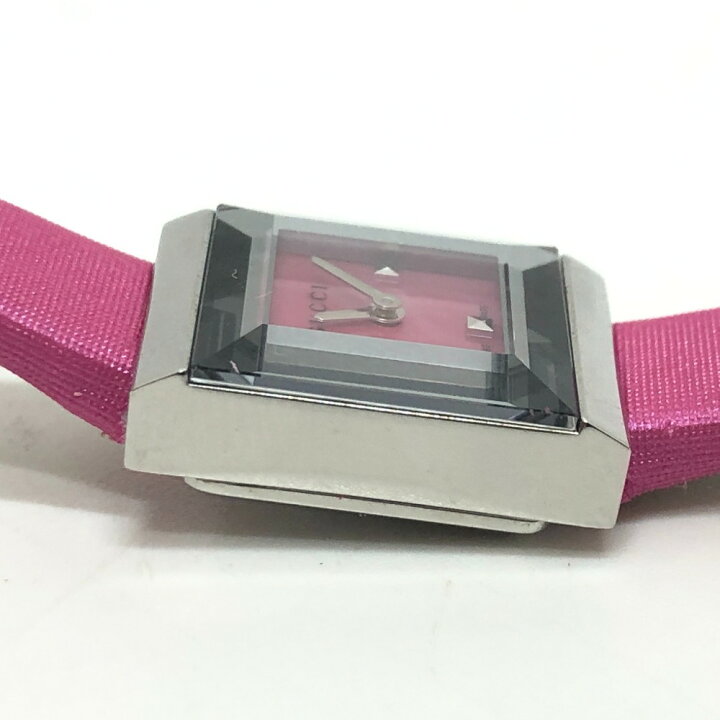 楽天市場】GUCCI グッチ 128.5 ピンクシェル クォーツ 腕時計 時計  