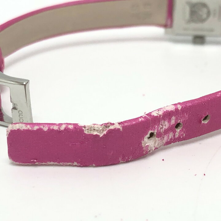 楽天市場】GUCCI グッチ 128.5 ピンクシェル クォーツ 腕時計 時計  