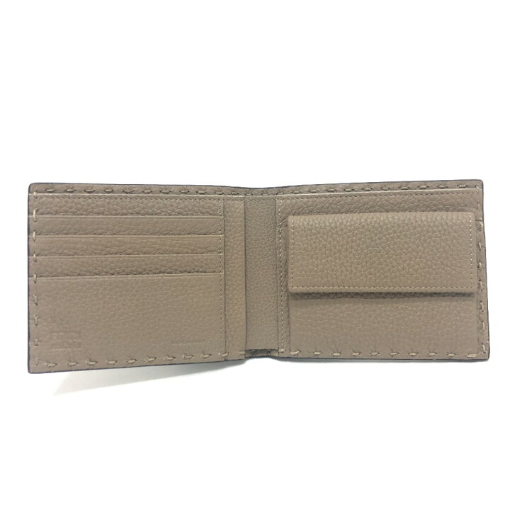 楽天市場】FENDI フェンディ 7M0194 ステッチ セレリア 2つ折り財布  