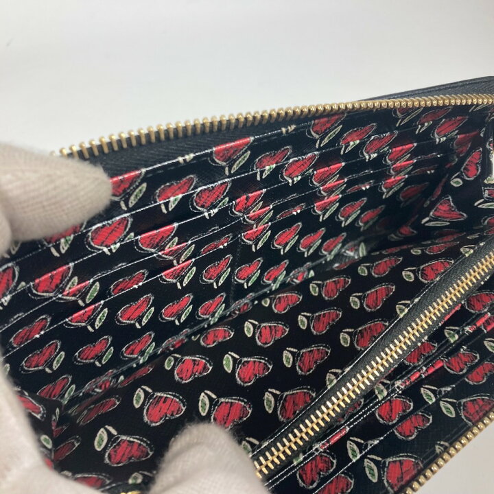 楽天市場】PRADA プラダ 1ML506 ロゴ ハート バイカラー ロング  