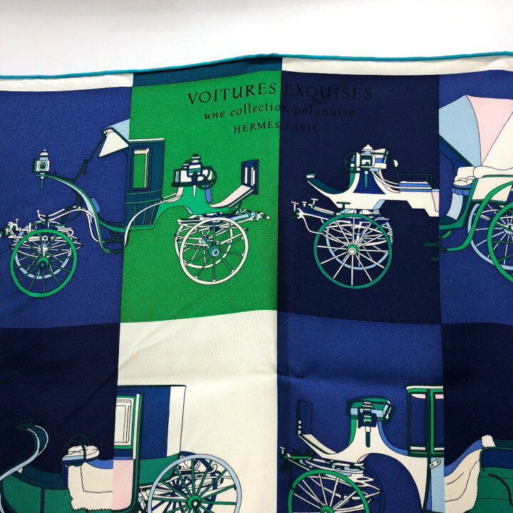 楽天市場】HERMES エルメス カレ90 Voitures Exquises 精巧な馬車 