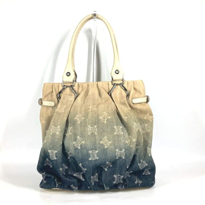 楽天市場】CELINE セリーヌ マカダム ロゴ デニム グラデーション 