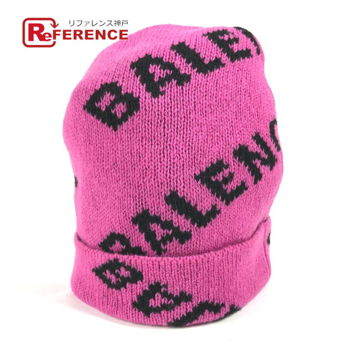 楽天市場】BALENCIAGA バレンシアガ 555282 ロゴ バイカラー ビーニー  