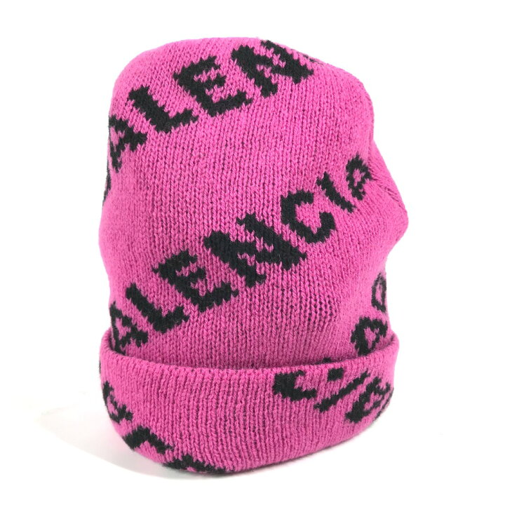 楽天市場】BALENCIAGA バレンシアガ 555282 ロゴ バイカラー ビーニー 