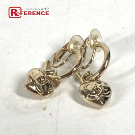 CHANEL シャネル 22B CC ココマーク ハート アクセサリー イヤリング メタル レディース ゴールド 未使用 【中古】