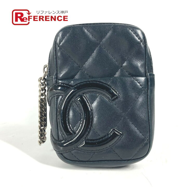 CHANEL カンボンライン ココマーク シガレットケース/ポーチブラック