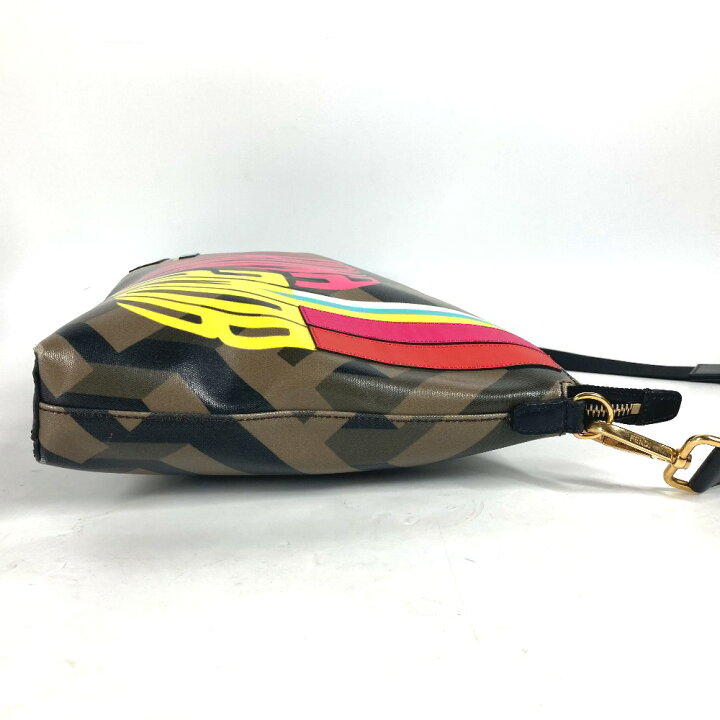 楽天市場】FENDI フェンディ 7VA470 マルチカラーロゴ レインボー 斜め 