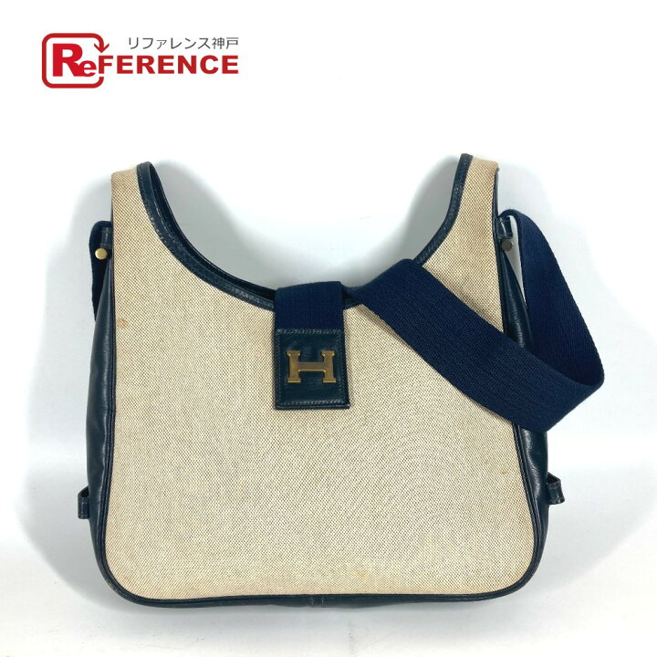 楽天市場】HERMES エルメス H金具 ロゴ ヴィンテージ サコ カバン 斜め  