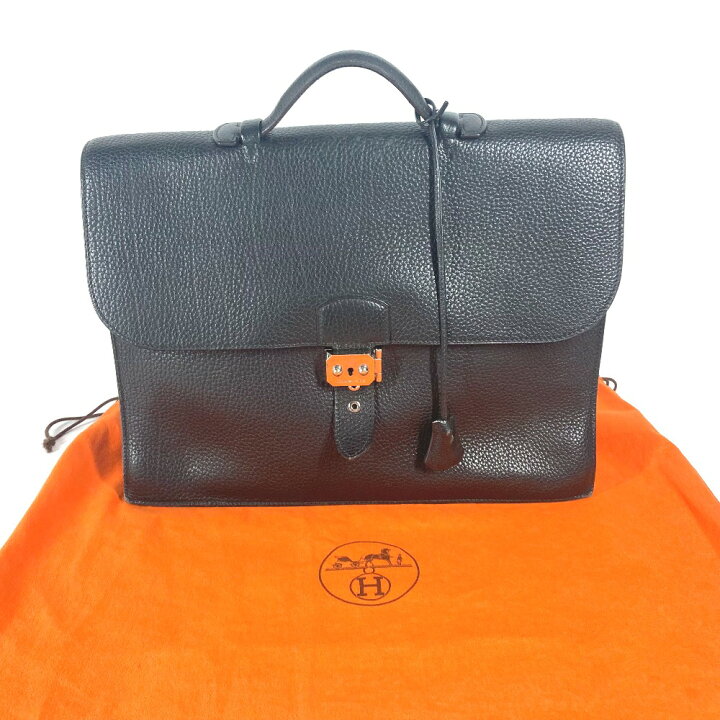 楽天市場】HERMES エルメス ブリーフケース サックアデペッシュ38 