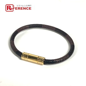 LOUIS VUITTON ルイヴィトン M6139F ダミエ ブラスレ・キープ イット バングル アクセサリー ブレスレット ダミエキャンバス レディース エベヌ ブラウン 【中古】