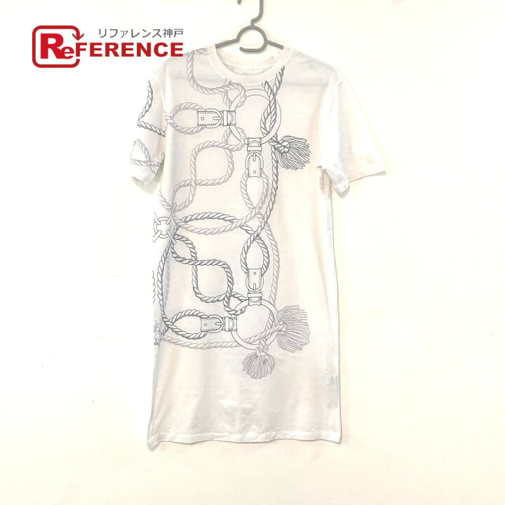 楽天市場】HERMES エルメス チェーン柄 Tシャツワンピ Tシャツ  