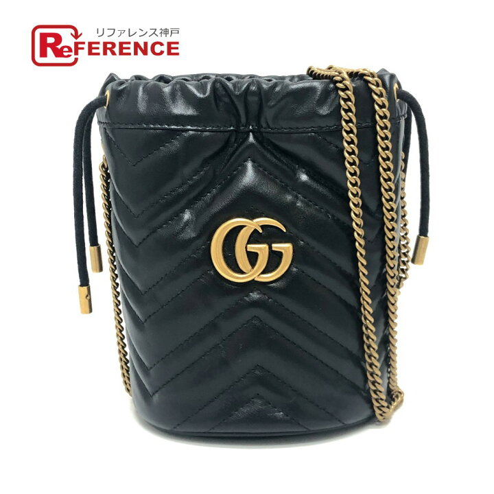 楽天市場】GUCCI グッチ 575163 GGマーモント ダブルG ミニ バケット  