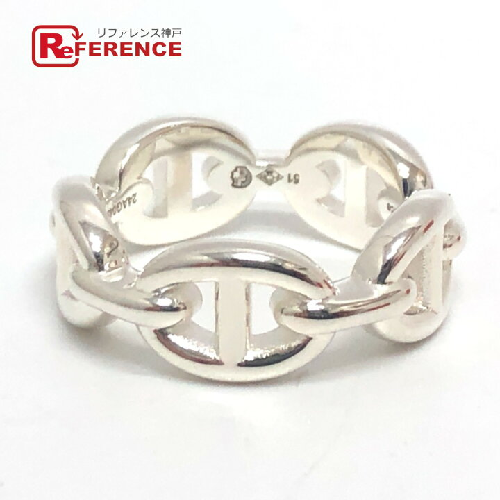 楽天市場】HERMES エルメス シェーヌダンクル アンシェネPM リング  