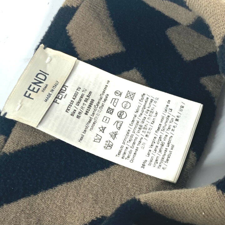 楽天市場】FENDI フェンディ FXT010 カチューシャ ズッカ ロゴ ヘッド  