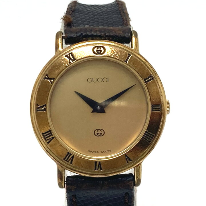 楽天市場】GUCCI グッチ 3000L クォーツ 腕時計 時計 ウォッチ 腕時計
