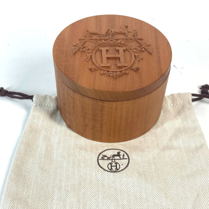 楽天市場】HERMES エルメス ロゴ ウッド ツイリーボックス エクス 